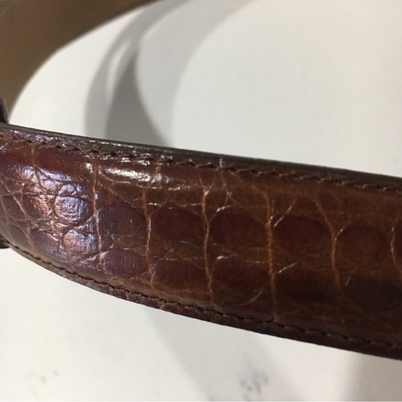 Italian Embossed croco brown, gold belt size:S/M - Picture 16 of 16